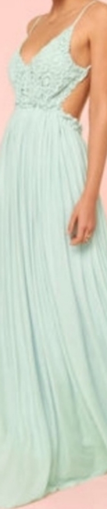 Crochet open back maxi dress